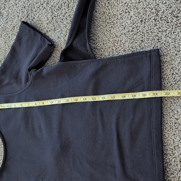 Nike Studio Front Tie Stretch Jersey Yoga Top Black Size Medium V-Back - Picture 13 of 16